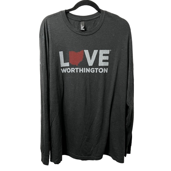 Love Worthington 2XL Black Ohio Long Sleeve District T-shirt - Picture 1 of 6